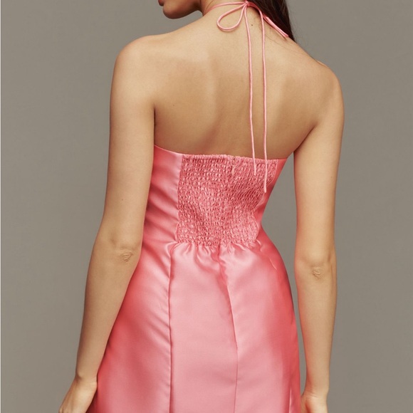 Anthropologie Hutch Bow Halter Slim Mini Dress - Picture 12 of 15